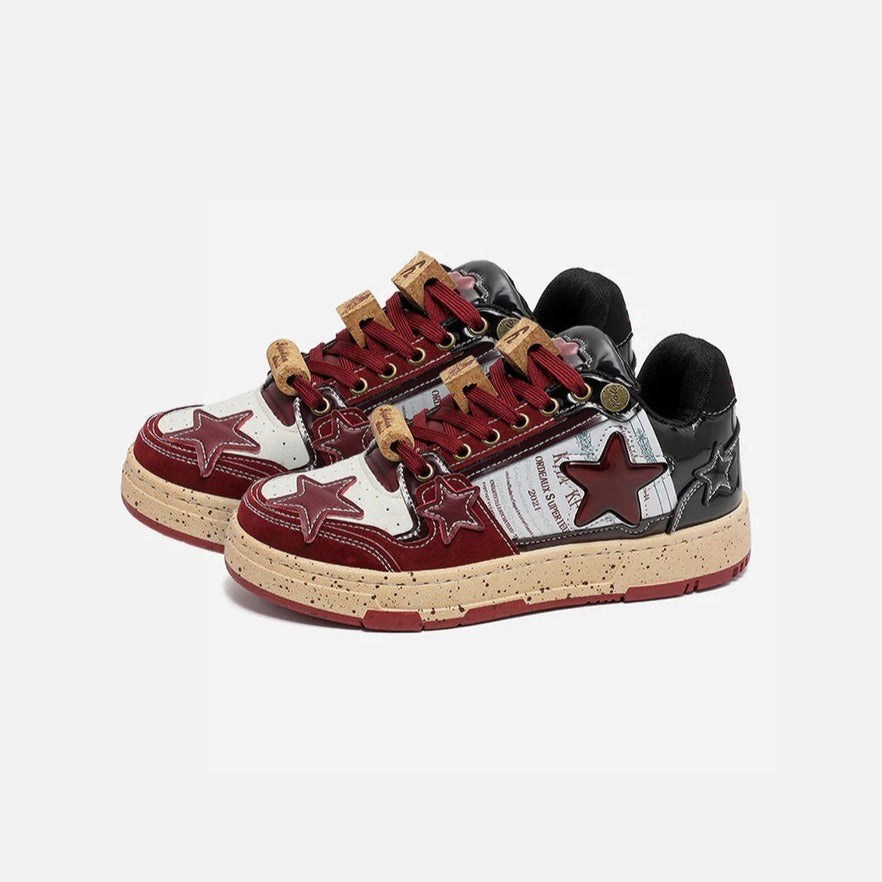 Puffsneakers | Red Wine Star Unisex