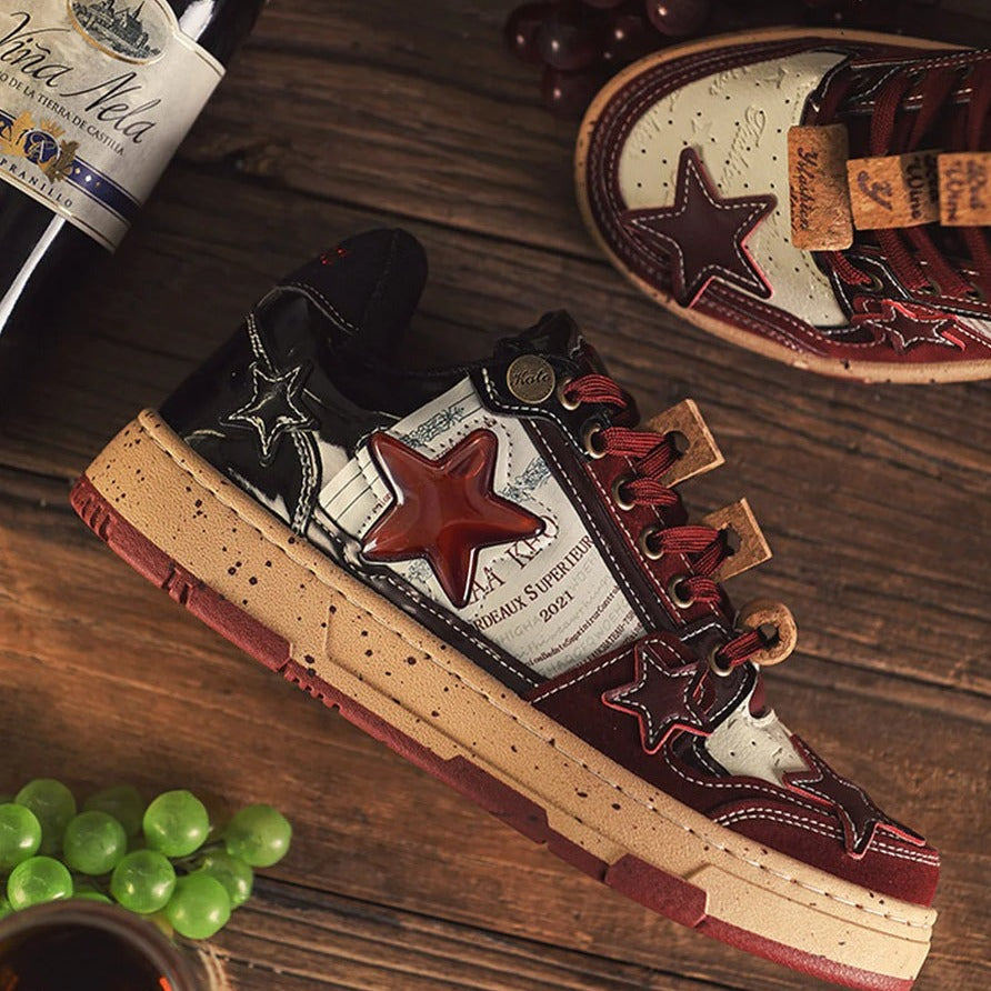 Puffsneakers | Red Wine Star Unisex