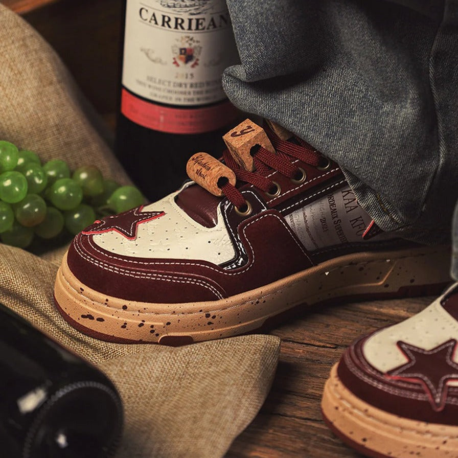 Puffsneakers | Red Wine Star Unisex