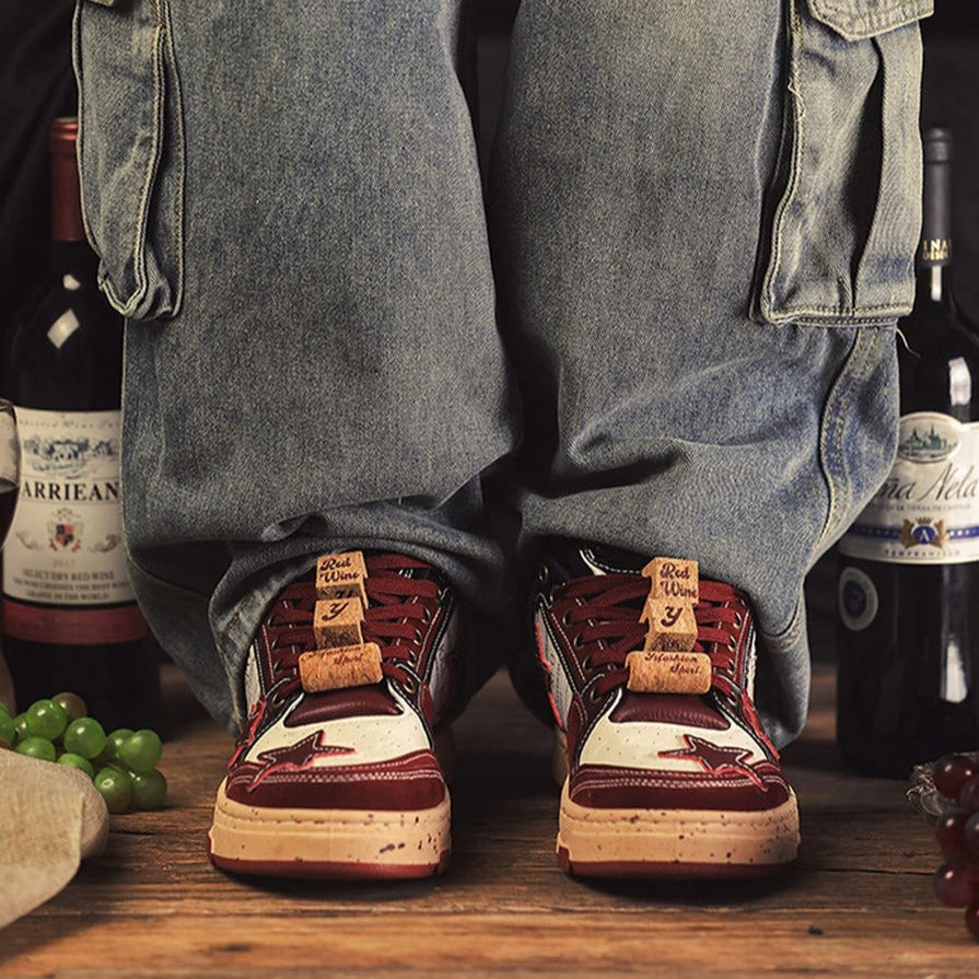 Puffsneakers | Red Wine Star Unisex