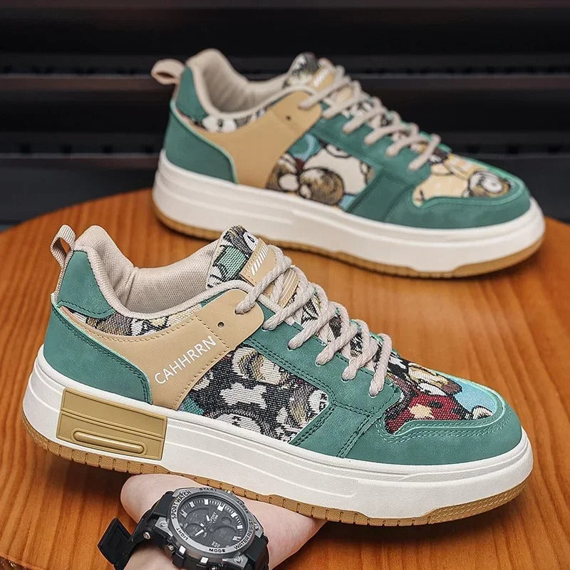 Puffsneakers| Casual Thick Soled Sneakers - Puffsneakers Puffsneakers| Casual Thick Soled Sneakers puffsneakers Puffsneakers Bej-Yeşil-44 1750.00