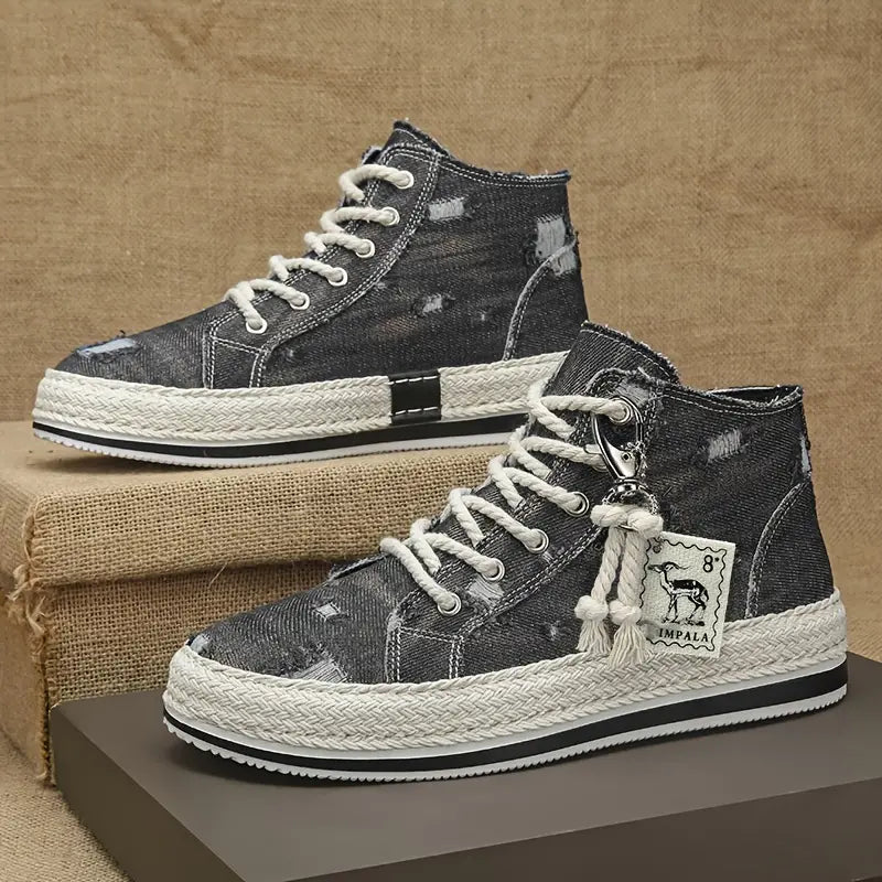 Puffsneakers | Distressed High Top