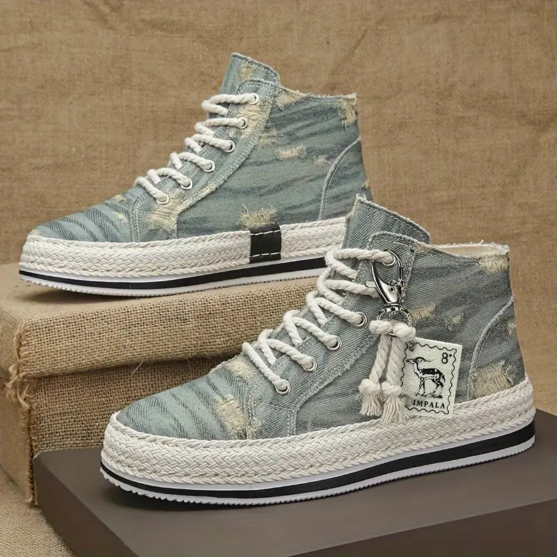 Puffsneakers | Distressed High Top