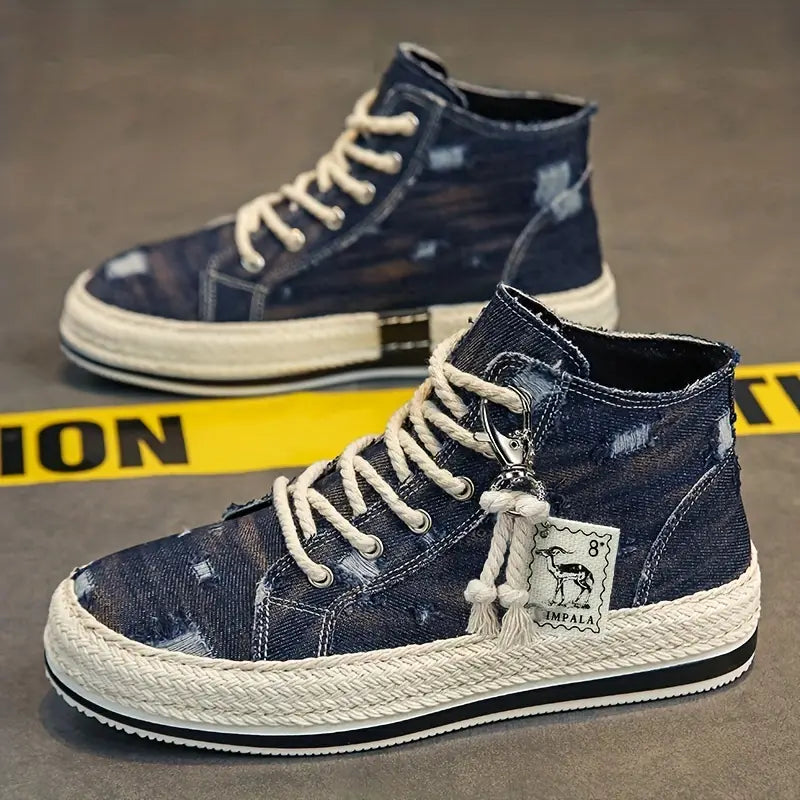 Puffsneakers | Distressed High Top