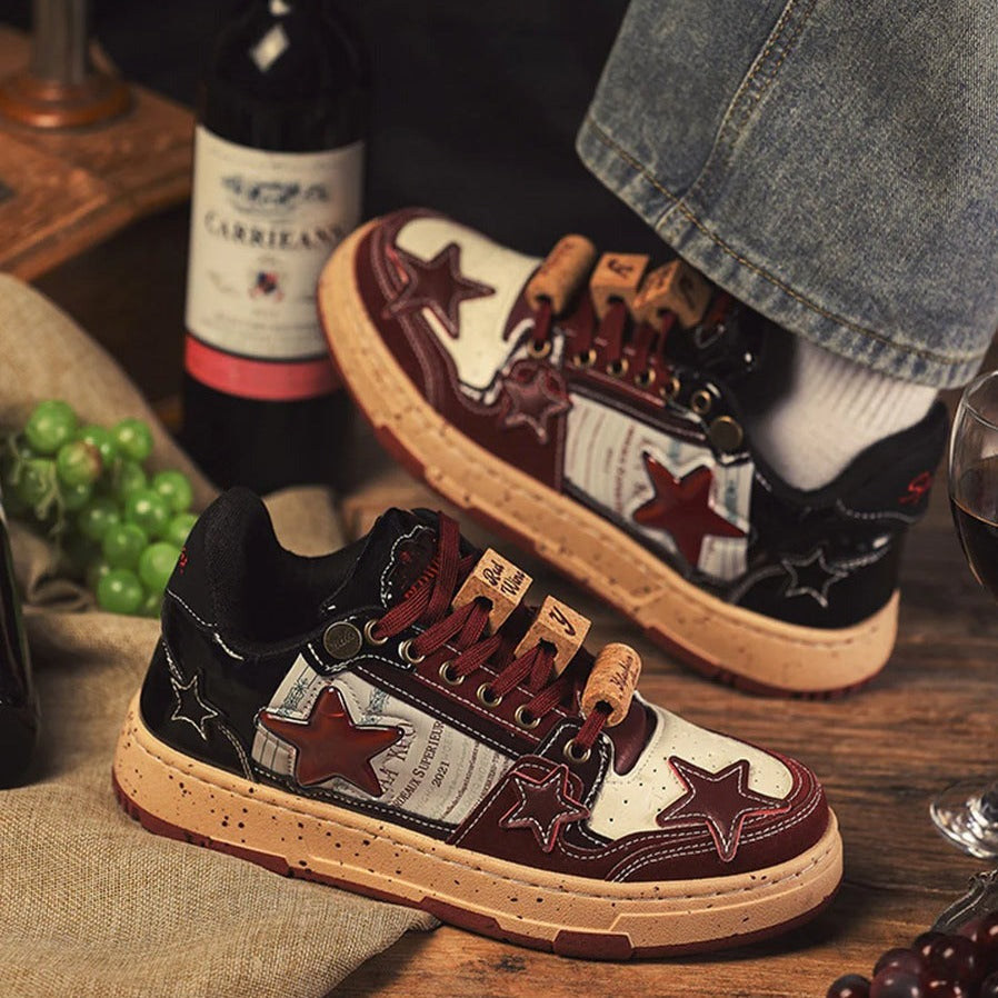 Puffsneakers | Red Wine Star Unisex