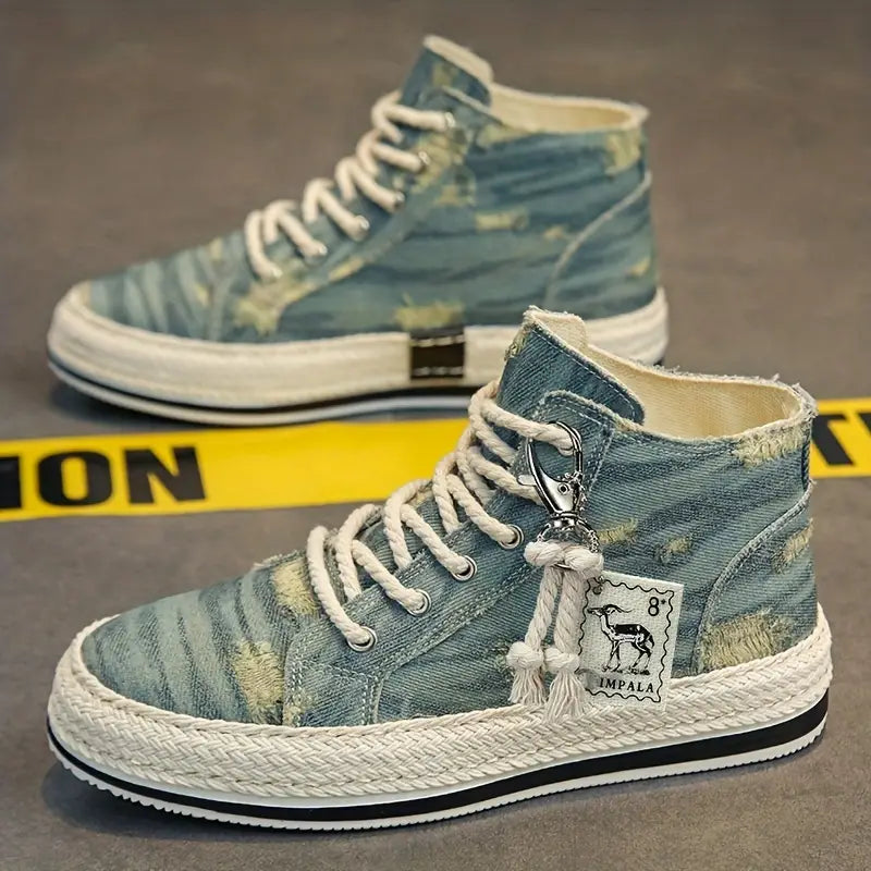 Puffsneakers | Distressed High Top